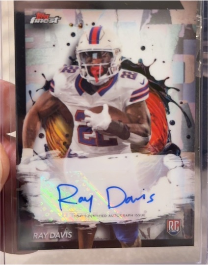 2024 Topps Finest #RFA-RAD Ray Davis — front