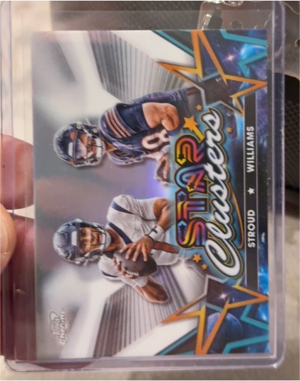 2024 Topps Chrome Cosmic #SCL-11 CJ Stroud / Caleb Williams — front