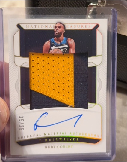 2022-23 Panini National Treasures #15 Rudy Gobert — front