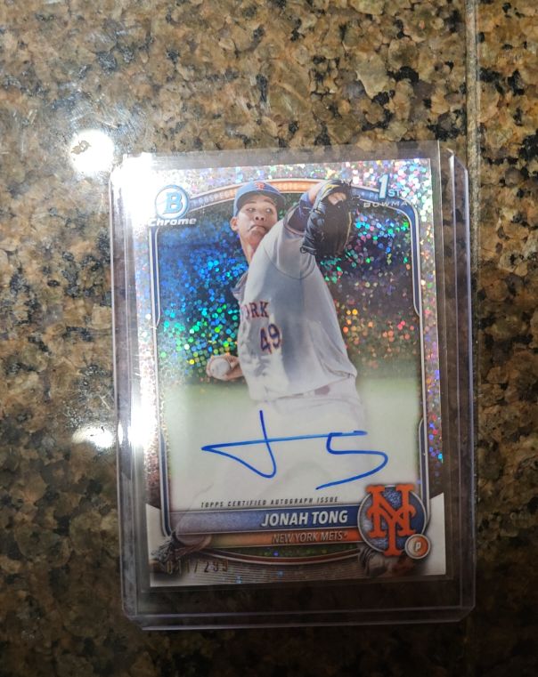2025 Bowman Chrome #CPA-JTO Jonah Tong — front