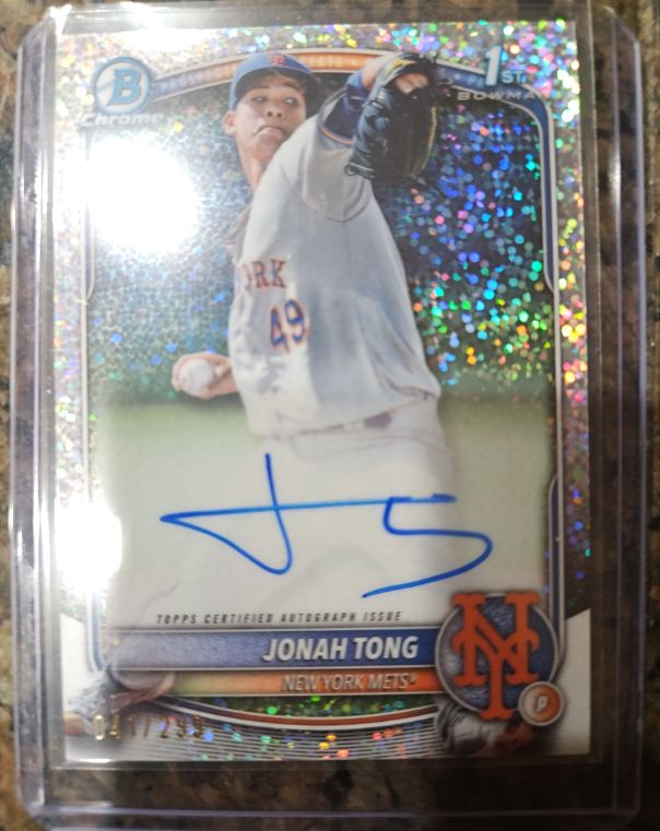 2025 Bowman Chrome #CPA-JTO Jonah Tong — front