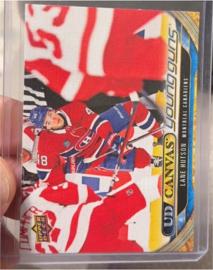 2024-25 Upper Deck UD Canvas Young Guns #C111 Lane Hutson — front