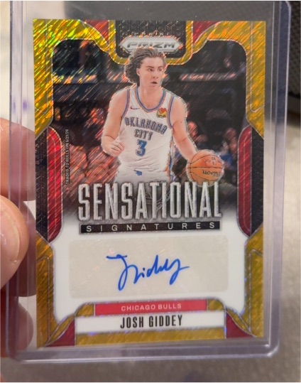 2024-25 Panini Prizm Sensational Signatures #SS-JGI Josh Giddey — front