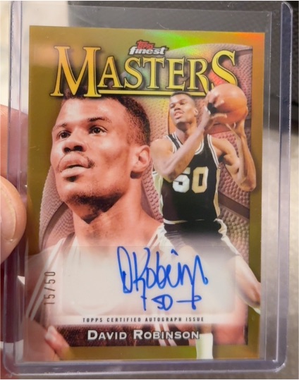 2023-24 Topps Finest Masters #MADR David Robinson — front