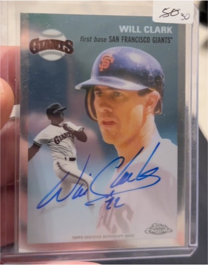 2023 Topps Chrome Platinum Anniversary #485 Will Clark — front