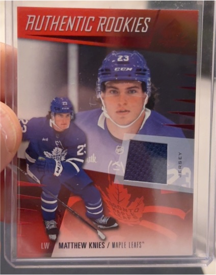 2023-24 Upper Deck SP Game Used Authentic Rookies #235 Matthew Knies — front