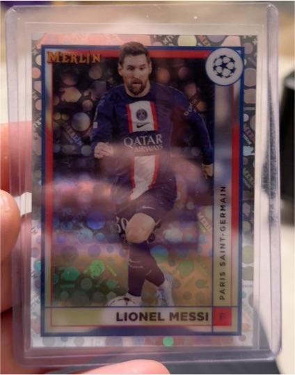 2022-23 Topps Merlin Chrome UEFA Club Competitions #104 Lionel Messi — front