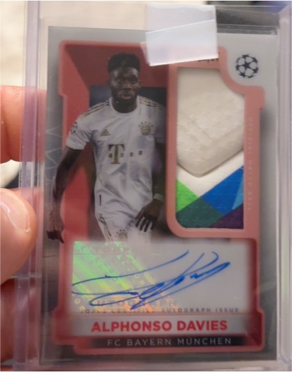 2022 Topps Merlin Match Ball #MBS-AD Alphonso Davies — front