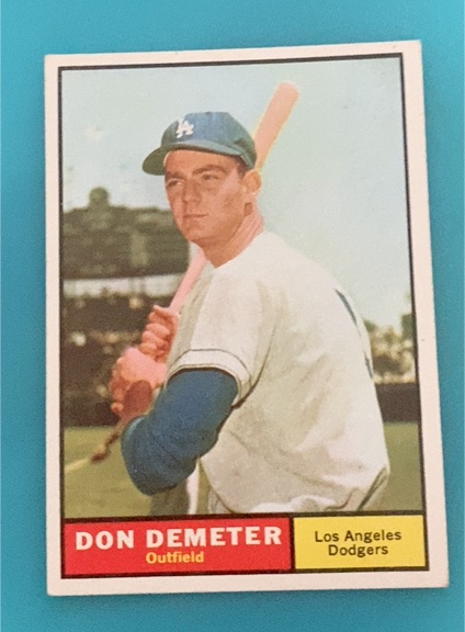 1961 Topps #23 Don Demeter — front