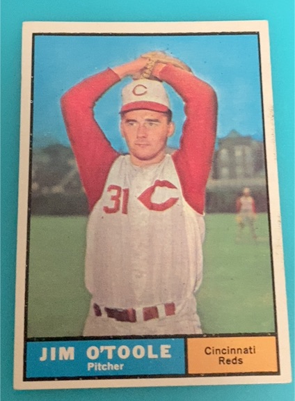 1961 Topps #328 Jim O'Toole — front