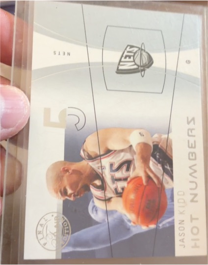2003-04 Fleer Final Edition Hot Numbers #5 Jason Kidd — front