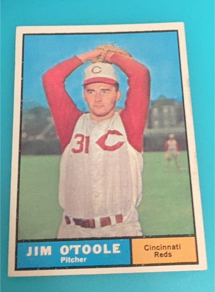1961 Topps #328 Jim O'Toole — front
