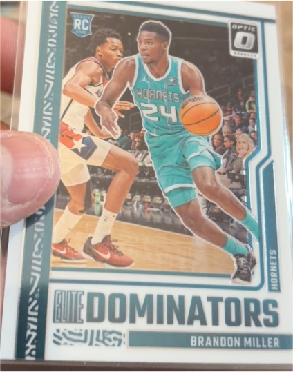 2023-24 Panini Donruss Optic #17 Brandon Miller Elite Dominators — front