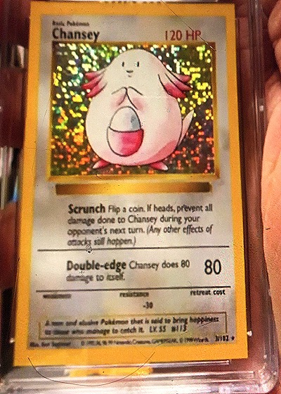 1999 Pokémon Base Set #3 Chansey — front