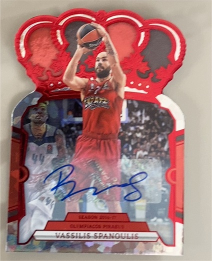 2023-24 Panini Crown Royale Euroleague #34 Vassilis Spanoulis — front