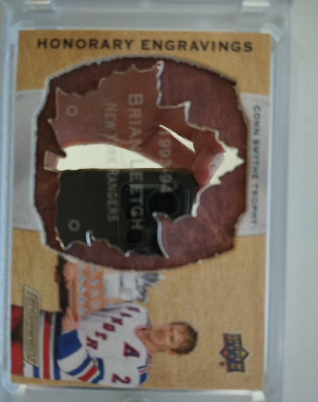 1993 Upper Deck Honorary Engravings #H-1 Brian Leetch — front