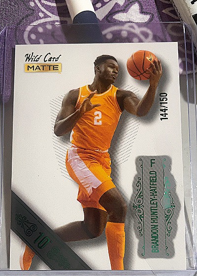 2022 Wild Card Matte #MB-10 Brandon Huntley-Hatfield — front