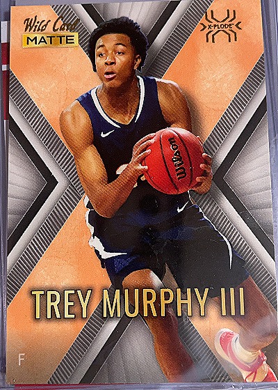 2022 Wild Card Matte X-Plode Trey Murphy III — front