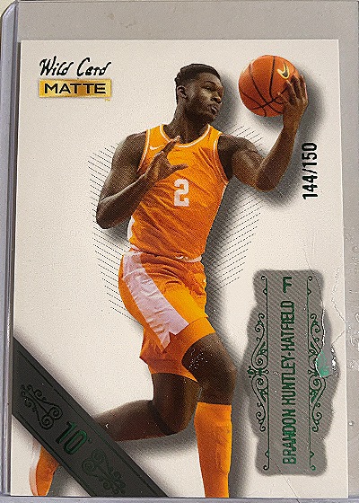 2022 Wild Card Matte #MB-10 Brandon Huntley-Hatfield — front