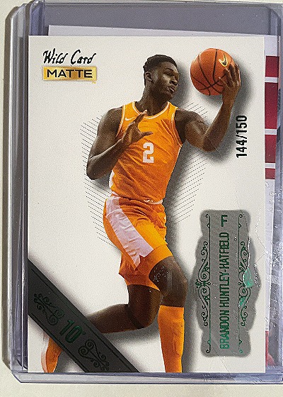 2022 Wild Card Matte #MB-10 Brandon Huntley-Hatfield — front