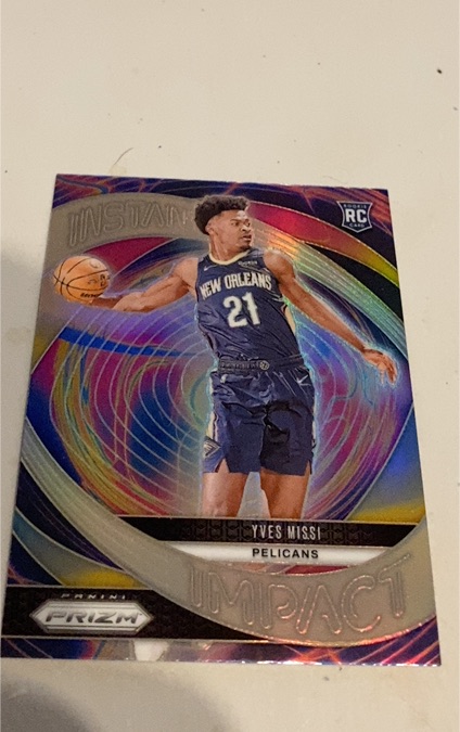 2024-25 Panini Prizm #6 Yves Missi Instant Impact — front