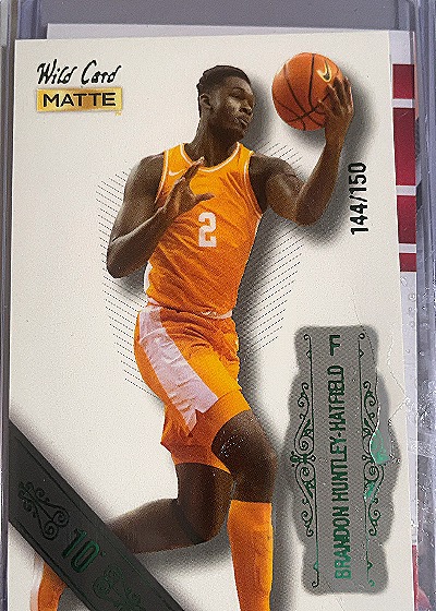2022 Wild Card Matte #MB-10 Brandon Huntley-Hatfield — front
