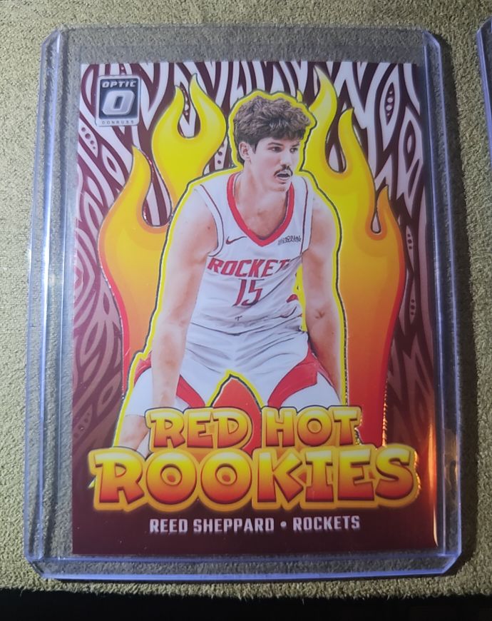 2024 Donruss Optic #3 Reed Sheppard Red Hot Rookies — front