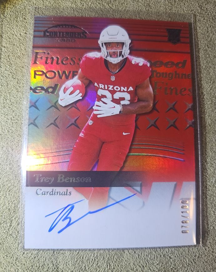 2024 Panini Contenders 99SSD Trey Benson — front