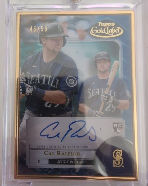 2022 Topps Gold Label Framed Autographs #FA-CR Cal Raleigh — front