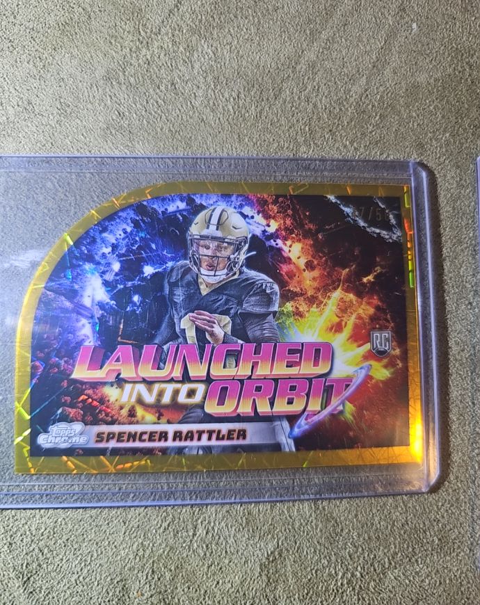 2024 Topps Chrome Cosmic #LIO-9 Spencer Rattler Launched Into Orbit — front