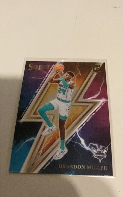 2023-24 Panini Select Thunder Lane #12 Brandon Miller Rookie Card — front