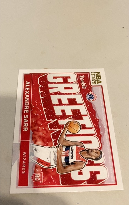 2024-25 Panini NBA Hoops #17 Alexandre Sarr Rookie Greetings — front