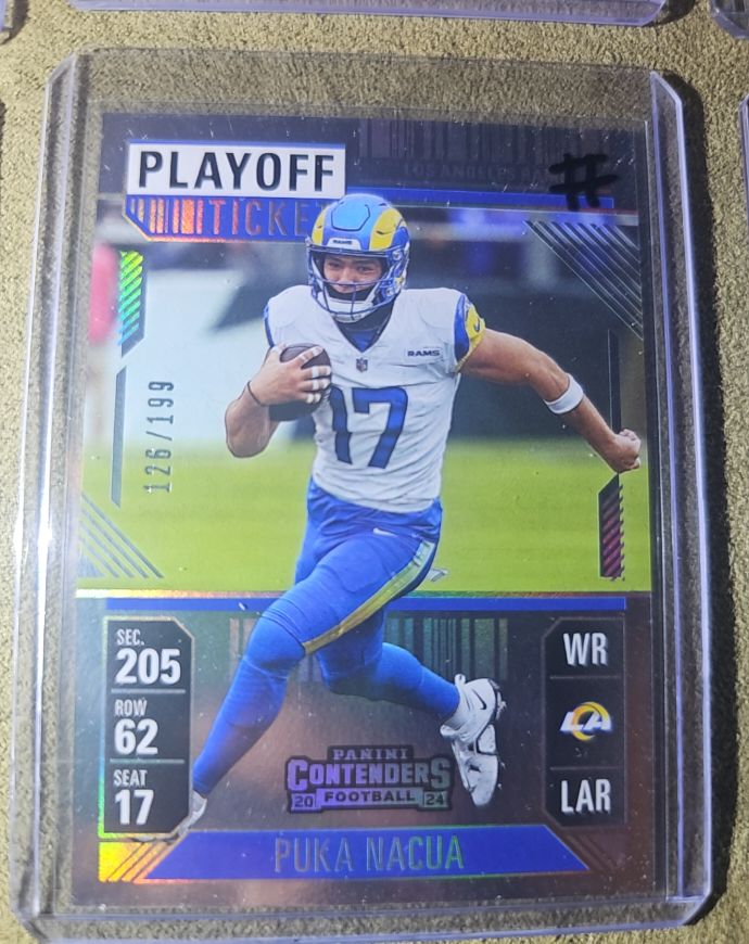 2024 Panini Contenders Playoff Ticket #59 Puka Nacua — front