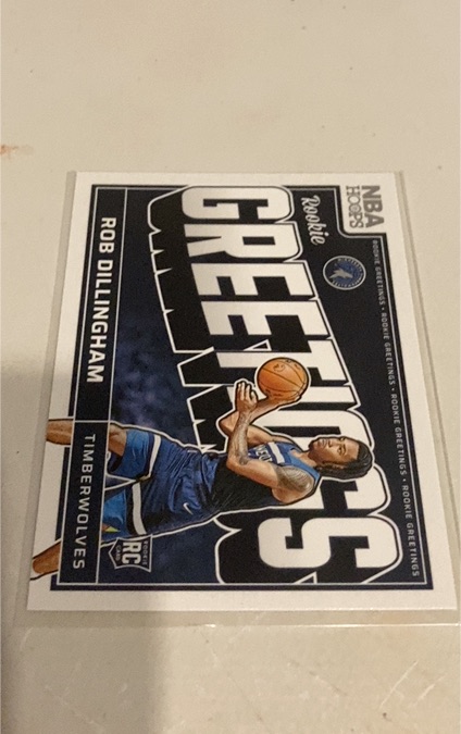 2024-25 Panini NBA Hoops #10 Rob Dillingham Rookie Greetings — front