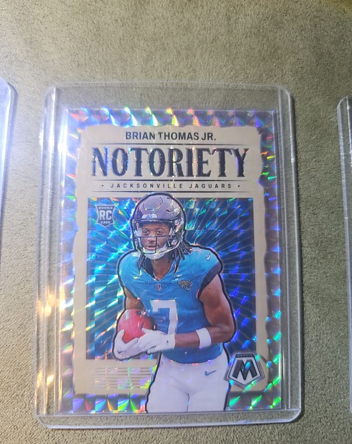 2024 Panini Mosaic #25 Brian Thomas Jr. Notoriety Mosaic — front