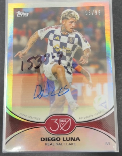 2025 Topps MLS 30th Anniversary #93 Diego Luna — front