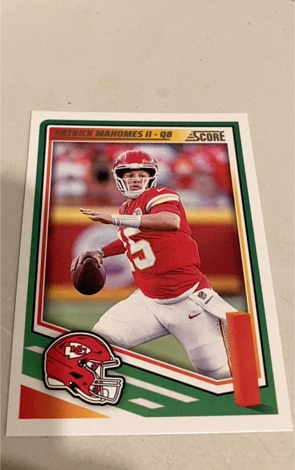 2025 Panini Score #100 Patrick Mahomes II — front