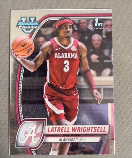 2024-25 Bowman University Chrome #51 Latrell Wrightsell — front