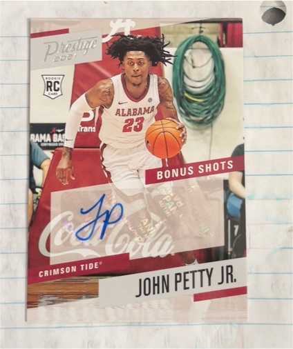 2021 Panini Chronicles Prestige Draft Picks Bonus Shots #PBJPJ John Petty Jr. — front