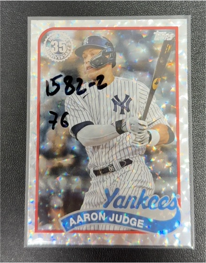 2024 Topps 35th Anniversary Foil #89B-31 Aaron Judge New York Yankees — front