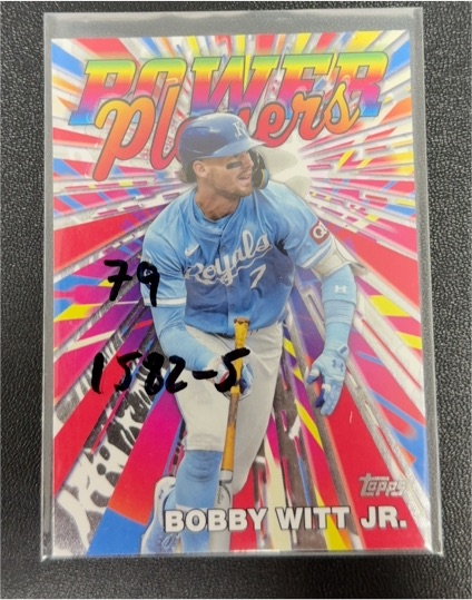 2025 Topps Series 1 Celebration Power Players #PP-17 Bobby Witt Jr. — front