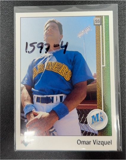 1989 Upper Deck #787 Omar Vizquel Rookie Card — front