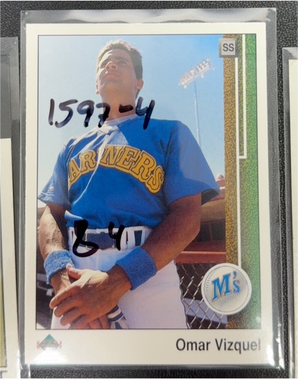 1989 Upper Deck #787 Omar Vizquel Rookie Card — front