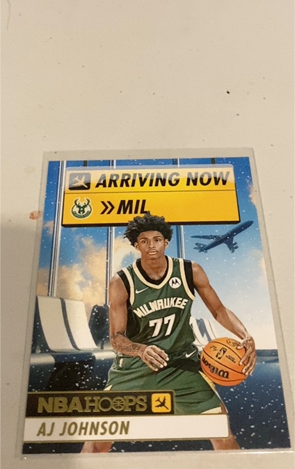 2024-25 Panini NBA Hoops #19 AJ Johnson — front