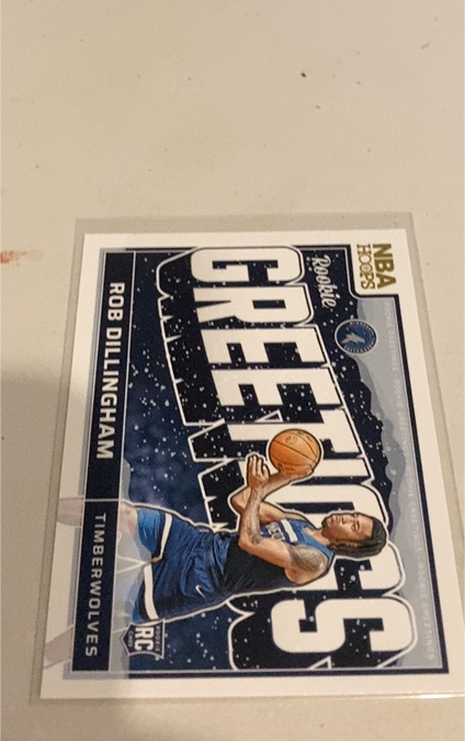 2024-25 Panini NBA Hoops #10 Rob Dillingham Rookie Greetings — front