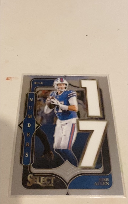 2024 Panini Select Numbers 17 #10 Josh Allen — front