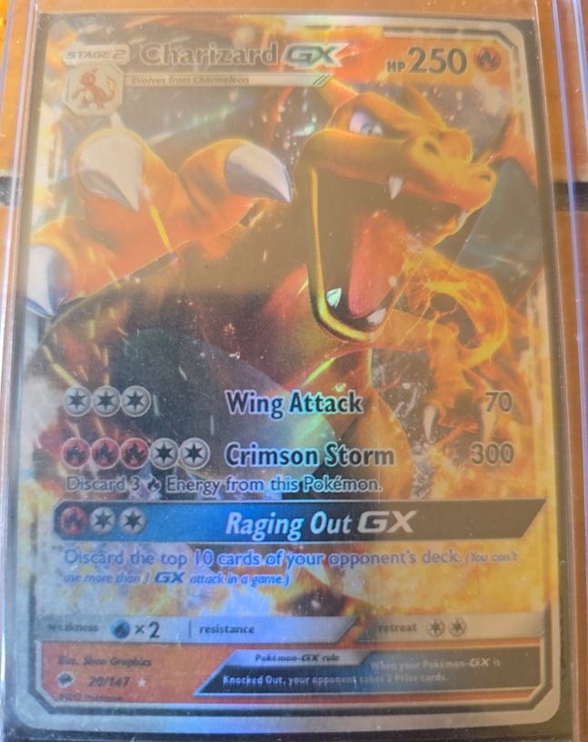 2017 Pokémon TCG Burning Shadows #20 Charizard GX — front