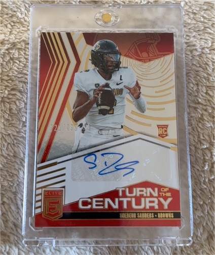2025 Panini Donruss Elite Turn of the Century #TOC-SSA Shedeur Sanders — front