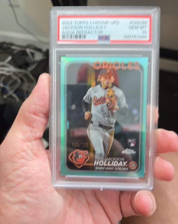 2024 Topps Update Series #US97 Jackson Holliday Rookie Debut — front