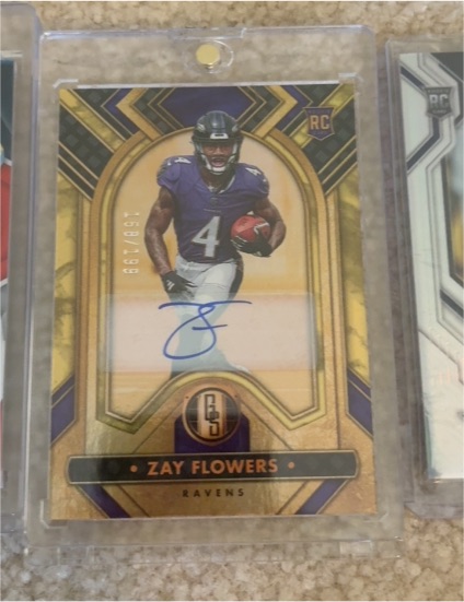 2023 Panini Gold Standard #200 Zay Flowers Autographs — front